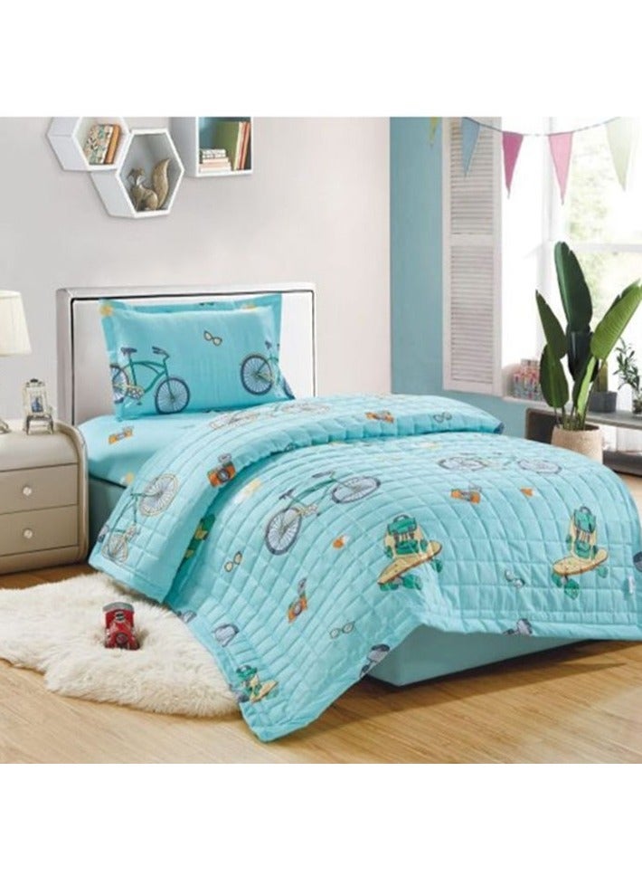 Moon Compressed bed comforter set consisting of 3 pieces, children's drawings - Image 1