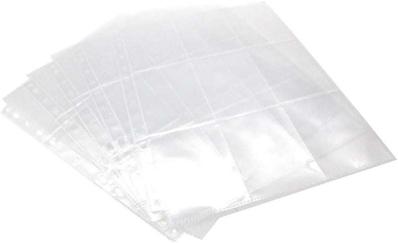 GALPADA 20pcs 20pcs Transparent Double-Sided Trading Card Sleeves Organizer Protective Storage Pages for Business and Hobby Cards - Image 3
