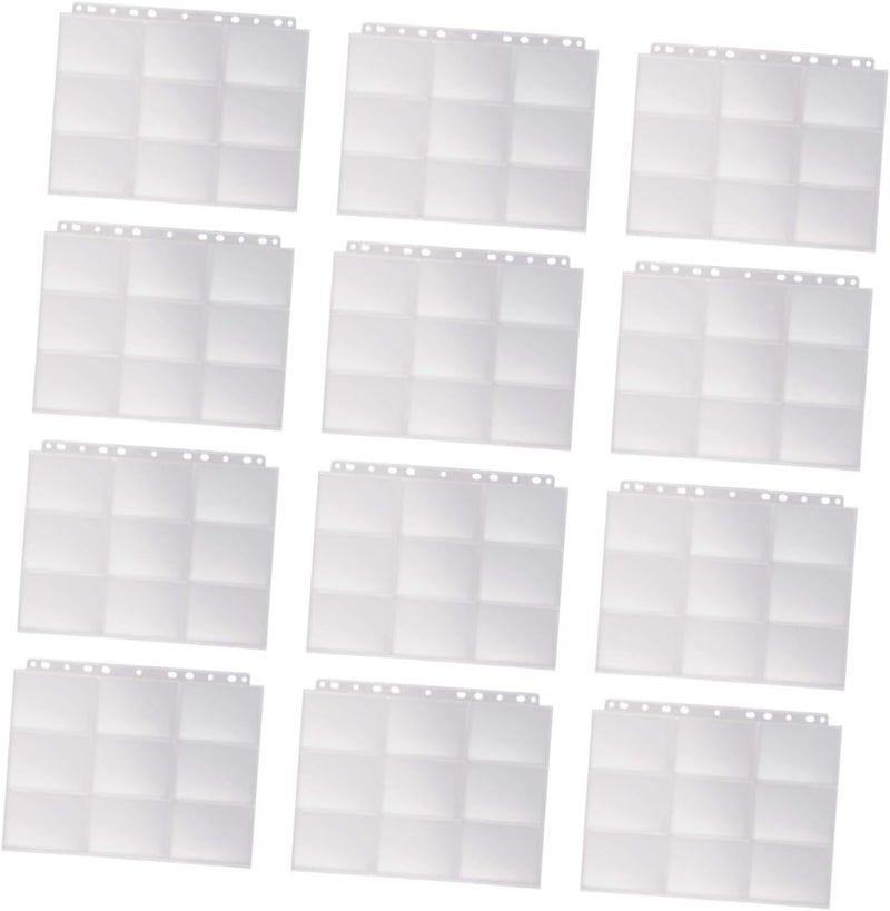GALPADA 20pcs 20pcs Transparent Double-Sided Trading Card Sleeves Organizer Protective Storage Pages for Business and Hobby Cards - Image 1