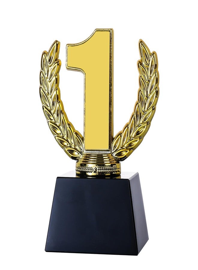 LONGWIN Crystal Gold First Place Trophy Award, Small Blank Winner Trophy for Sports Events/Competition, Talent Show/Party Favor - Image 1