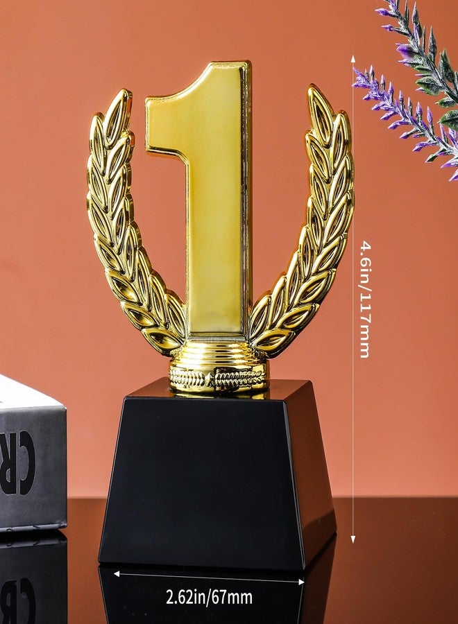 LONGWIN Crystal Gold First Place Trophy Award, Small Blank Winner Trophy for Sports Events/Competition, Talent Show/Party Favor - Image 3