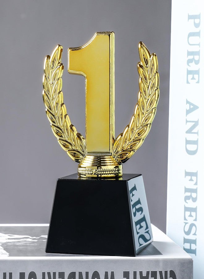 LONGWIN Crystal Gold First Place Trophy Award, Small Blank Winner Trophy for Sports Events/Competition, Talent Show/Party Favor - Image 2