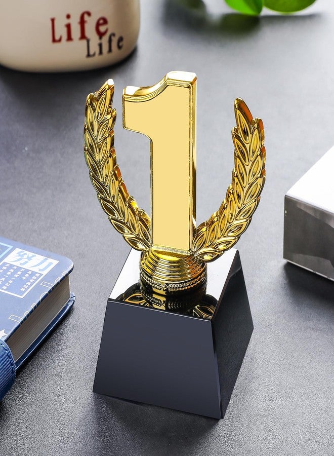 LONGWIN Crystal Gold First Place Trophy Award, Small Blank Winner Trophy for Sports Events/Competition, Talent Show/Party Favor - Image 4