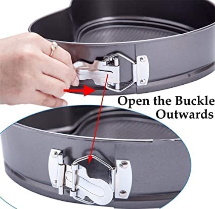 Dream Bird International Teflon Coated Spring Form Cake Mould Pan Set Baking Tray Removable Cake Mould Medium 3 - Image 4