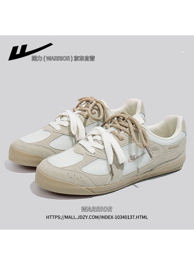Warrior Official Women's Canvas Shoes Autumn Comfortable Simple Casual Couple Training Shoes Grey Khaki Size 40