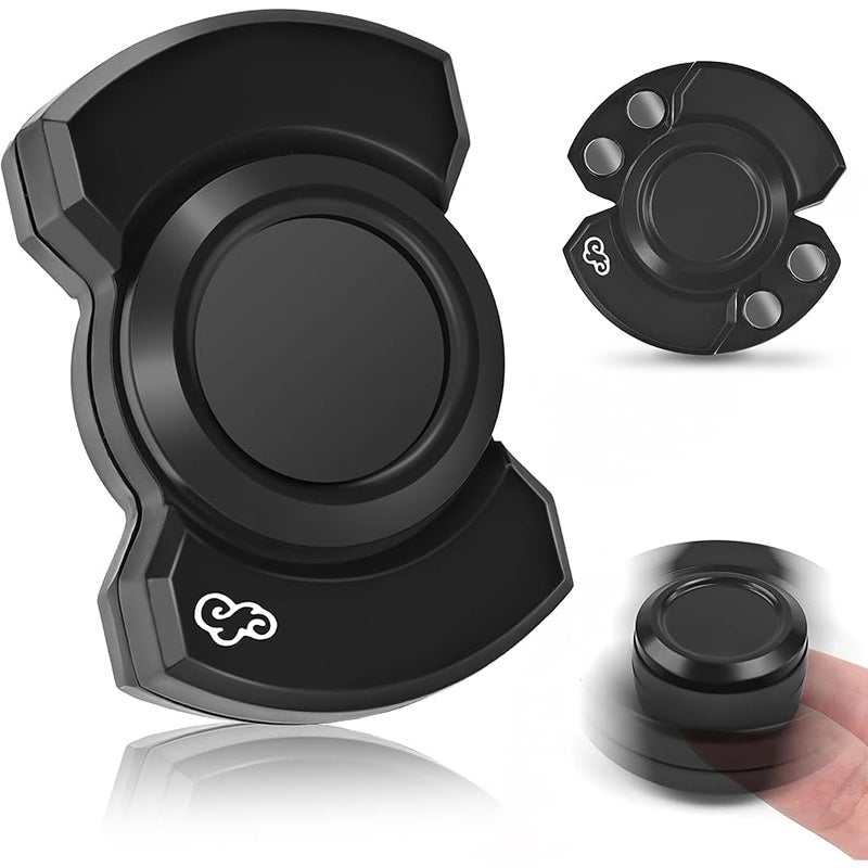 Chilvil 3-in-1 Fidget Toy for Adults, Slider Clicker Spinner EDC Metal Magnetic Desk Office Toy Stress Anxiety Relief Items Cool Gadget for Teen Boys Kid Sensory Autism ADHD Autistic Classroom - Image 1