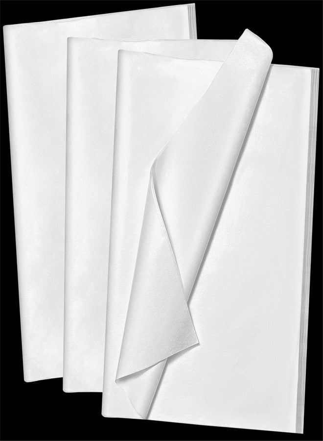 Bobobag 125 Sheets 20"X14" White Tissue Paper for Gift Bags, Christmas Tissue Paper Bulk for Packaging,Wrapping Paper,Birthday Showers Arts Craft Party Favor Decoration - Image 1