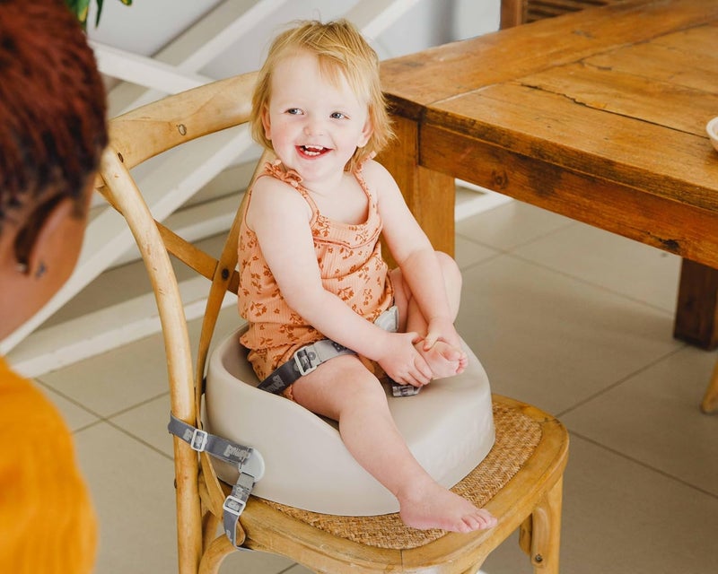Bumbo Booster Seat - Powder Blue | Lightweight, Portable, and Easy to Clean for Toddlers - Image 3
