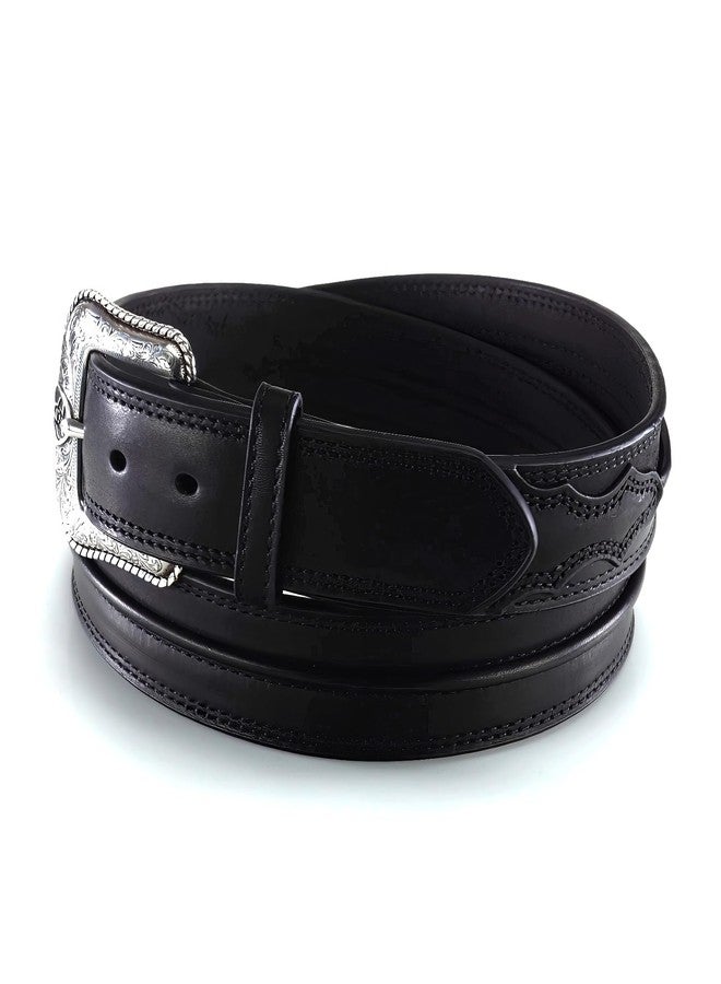 ARIAT Men's Leather Raised Center-Ridge Belt, Black, 36 - Image 5