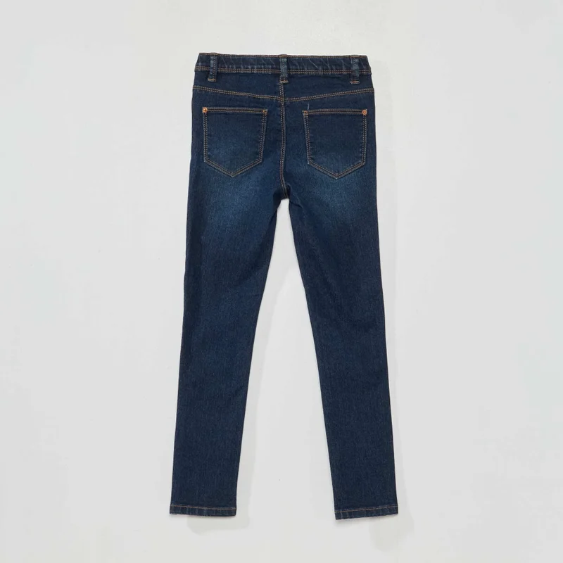 Kiabi Super Skinny Jeans - Closer-Fitting Cut Blue