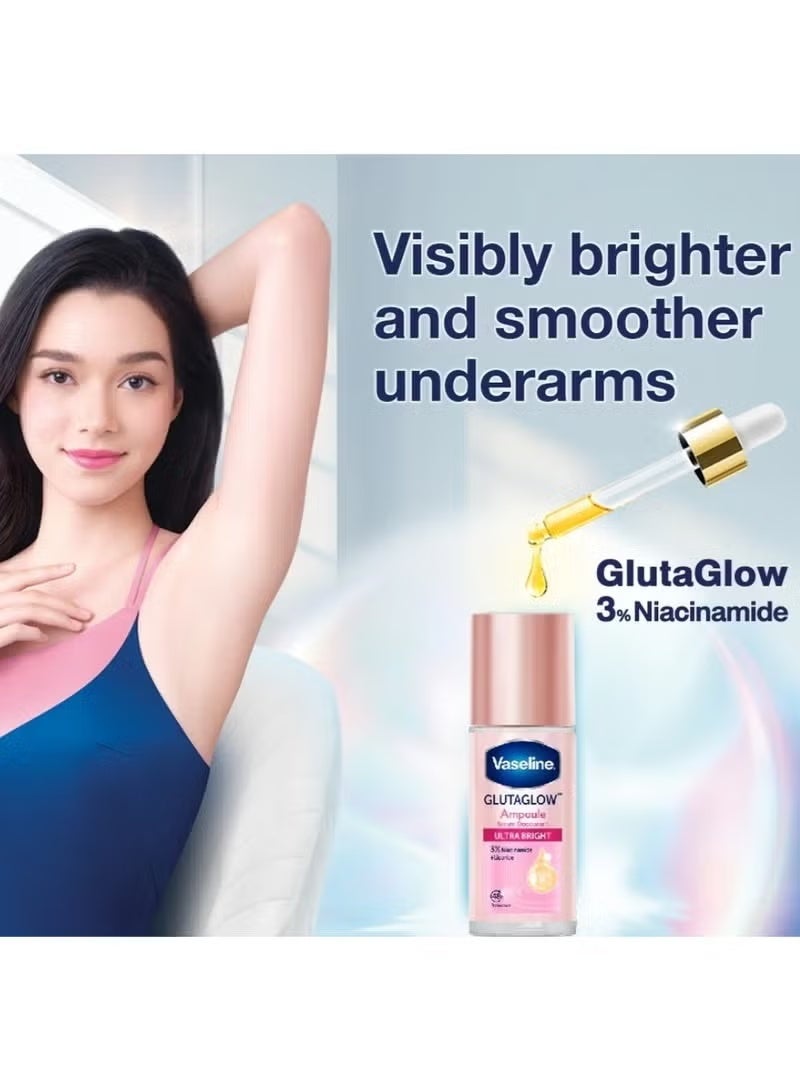 Vaseline GlutaGlow Ampoule Serum Ultra Bright Anti-Perspirant Deodorant Roll-On - 45ml - Image 4