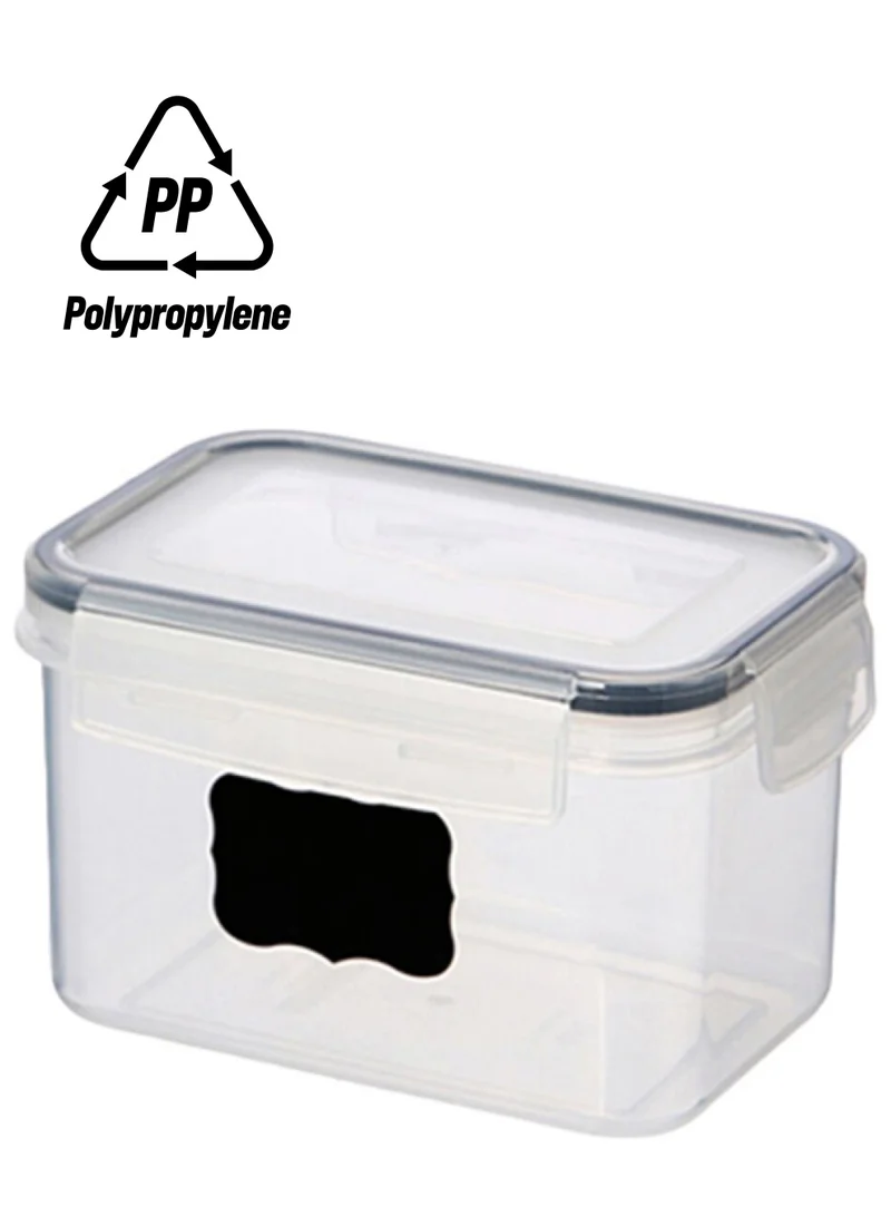 Felli Rectangular Food Storage Container with Chalkboard Clear 800 ml PP + SILICONE