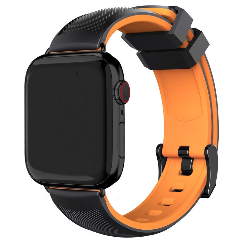 Fullmosa Soft Silicone Quick Release Strap Compatible with Apple Watch Ultra, SE2, SE, Series 8/7/6/5/4/3/2/1 – Rubber Sport Replacement Band - Image 2