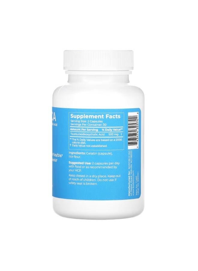 بودي بايو Tudca Tauroursodeoxycholic Acid 60 Capsules - Image 2