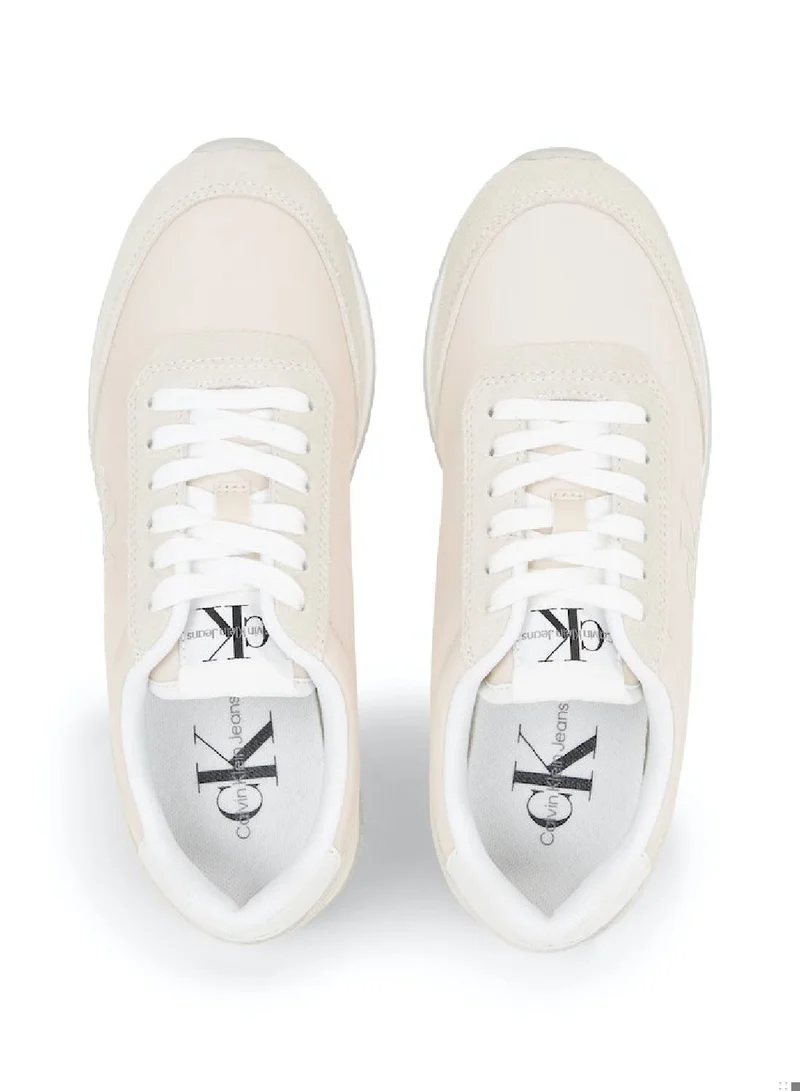Calvin Klein Jeans Women's Trainers - Recycled polyester upper , White