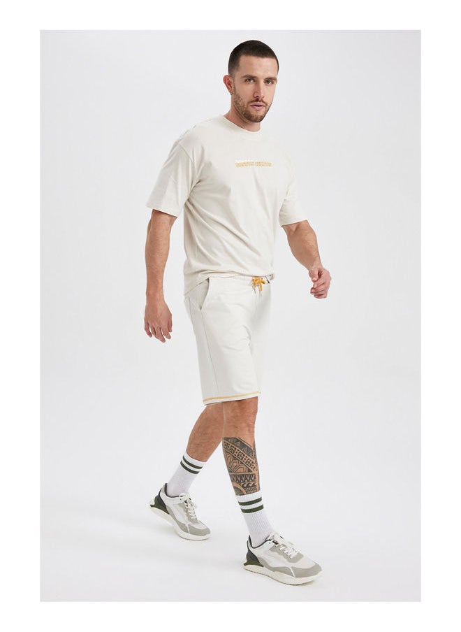 DeFacto - Man Standart Fit Fit Knitted Knitted Short - Image 1