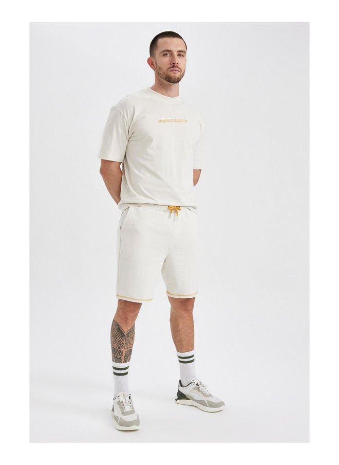DeFacto - Man Standart Fit Fit Knitted Knitted Short - Image 1
