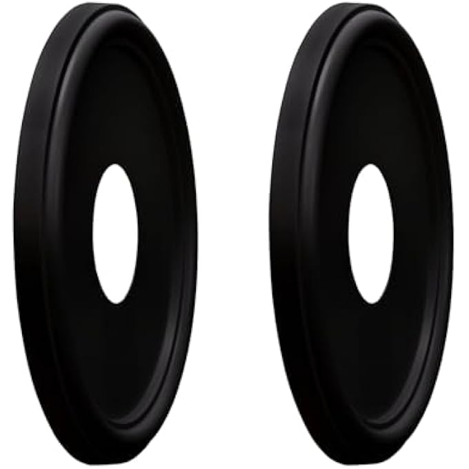 MOLDED NYLON CEILING MEDALLION FOR LIGHT FIXTURES AND CEILING FANS, 13"OD X 4"ID X 1-1/8"P (FITS CANOPIES UP TO 10-1/2") BLACK - Image 2