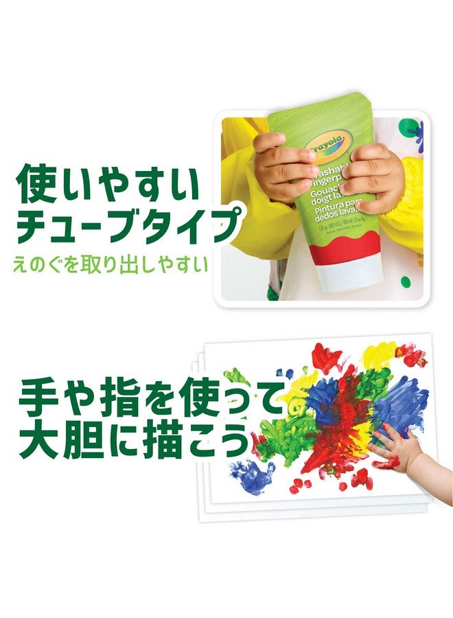 Crayola My First Finger Painting Paper Paint for Toddlers (Red, Blue) - Image 5
