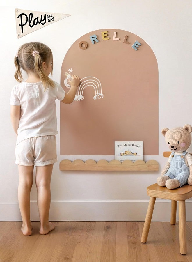 Orelle MagicWall | Magnetic Arch Wall Decal - Repositionable & Renter-Friendly | Peel & Stick Magnetic Wall Decal Chalkboard | Playroom Essentials | Midi 20 x 26” | Mocha - Image 1