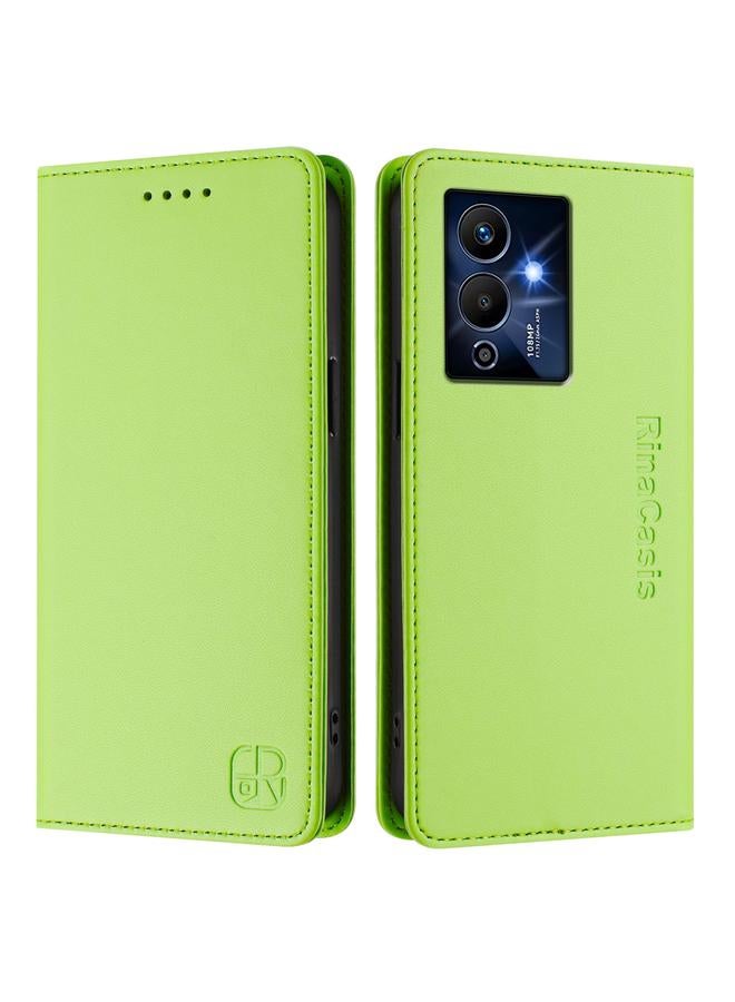 Zaboon Case For Infinix Note 12 Pro 5G RC01 Dual-Folded Magnetic Suction RFID Leather Phone Case - Image 2