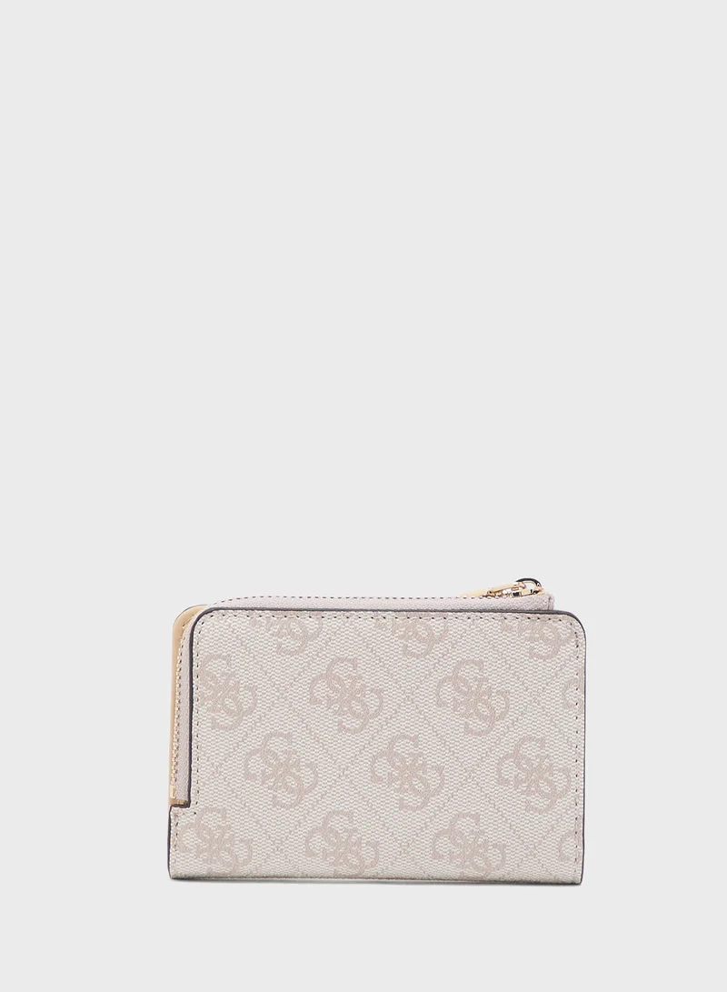 GUESS Laurel Slg Zip Arnd Card Case