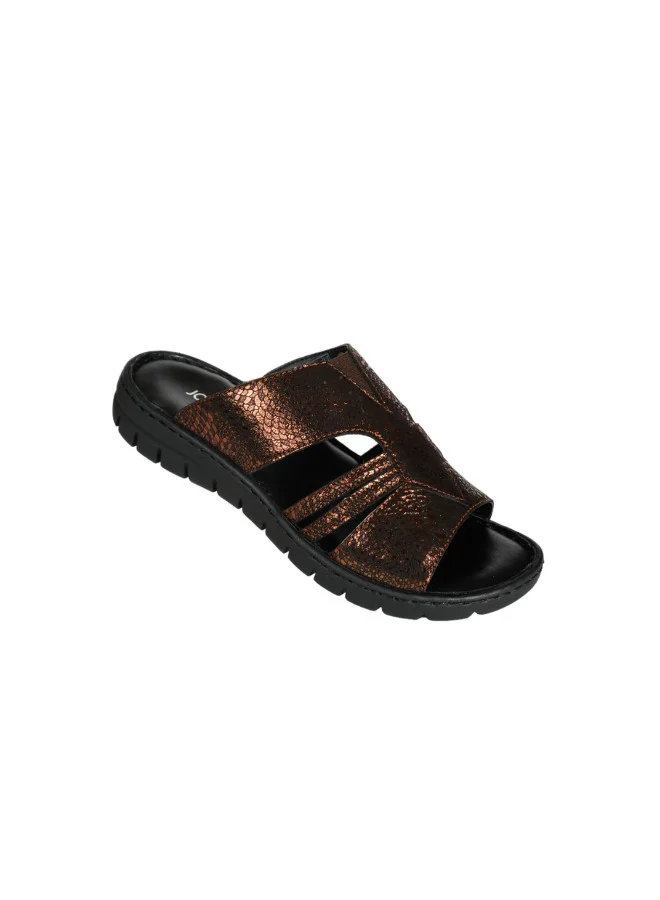 Josef Seibel 071-2233 Josef Seibel Ladies Casual Flat Sandals 93470 Black/Kombi Bronze
