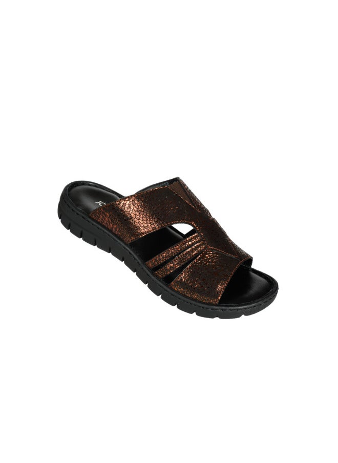 Josef Seibel 071-2233 Josef Seibel Ladies Casual Flat Sandals 93470 Black/Kombi Bronze  - Image 1