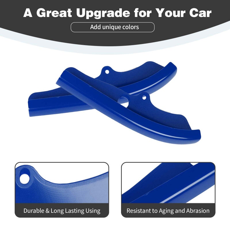 PDKLIN for Challenger Front Bumper Lip Splitter Protector Cover Trim for 2015-2023 Dodge Challenger GT RT SRT Blue Exterior Accessories 2pcs - Image 5