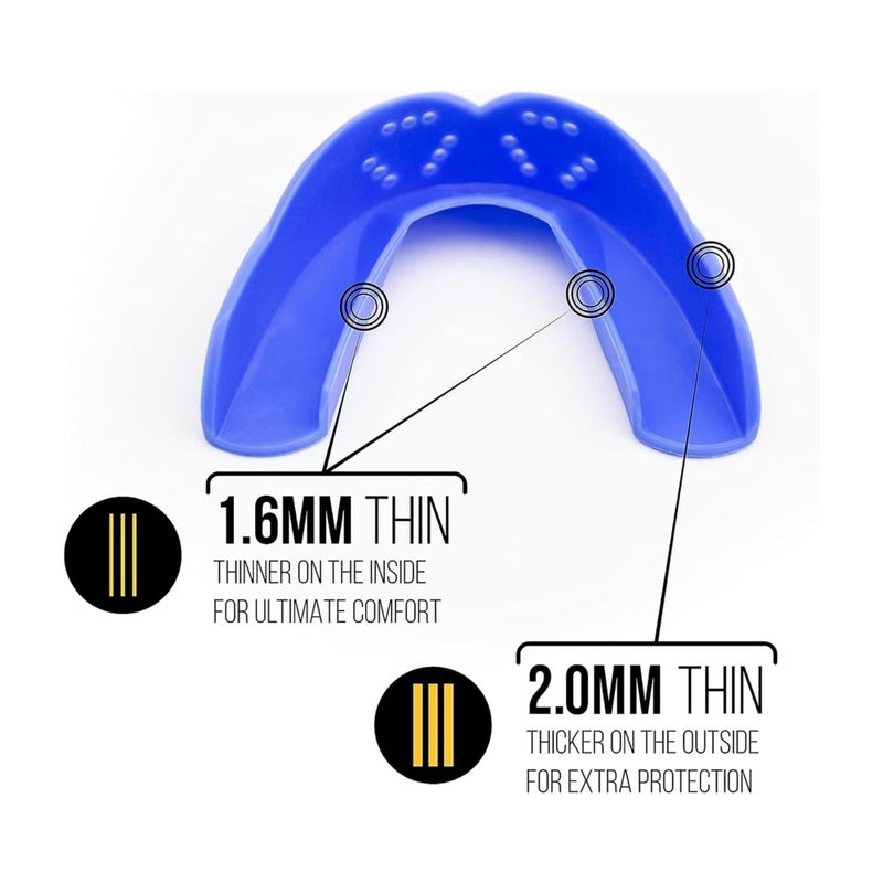 SISU 3D Mouthguard, Charcoal Black - 2.0mm Thin - for Athletes Over 5â€™ Tall - Pre-Formed for Custom-Molded Fit - Remoldable Up to 20 Times - Non Toxic - Image 4