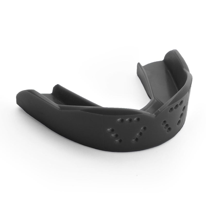 SISU 3D Mouthguard, Charcoal Black - 2.0mm Thin - for Athletes Over 5â€™ Tall - Pre-Formed for Custom-Molded Fit - Remoldable Up to 20 Times - Non Toxic - Image 1