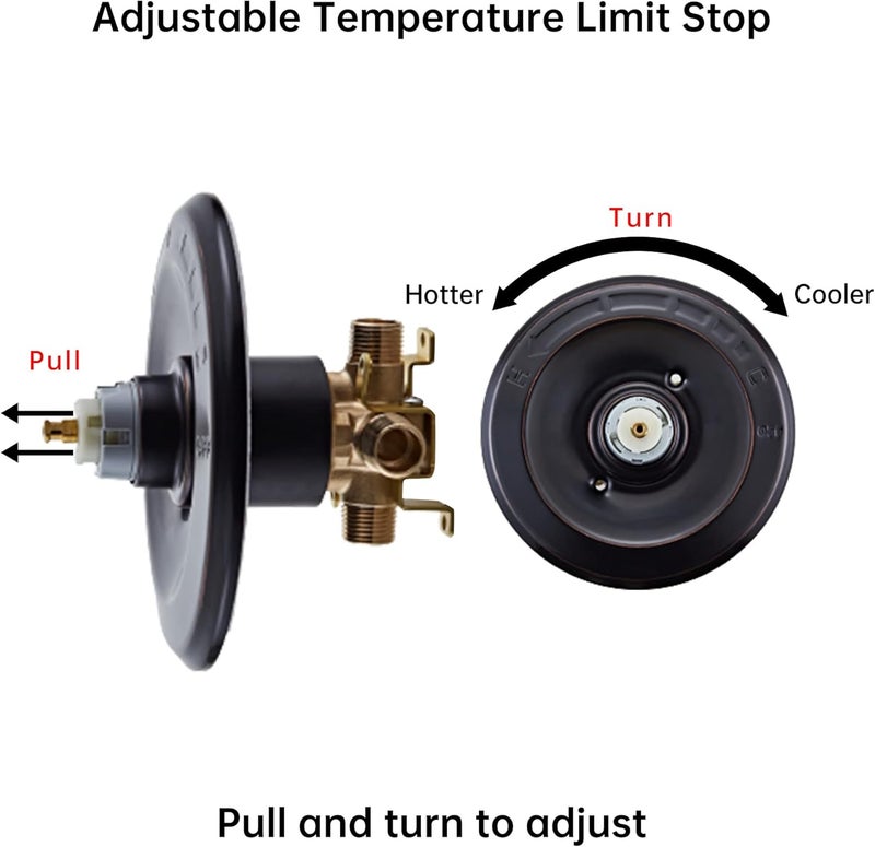 LOWCUS RP19804 RP46074 Shower Cartridge Replacement for Delta 1300/1400 Series 13/14 Series, Compatible with Delta Monitor MultiChoice Rough-in Valve, Include RP22734 (RP46074+Bonnet Nut) - Image 5
