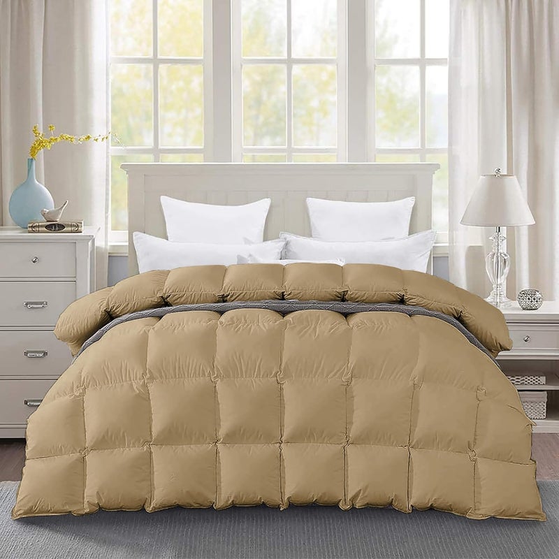 BEDDY FUSION Heavy Winter 600 GSM Comforter Double Bed Size 90X100 600 GSM Microfiber Super Soft Fluffy for Winter ComforterRajaiDuvetBlanket Double Bed Beige Color - Image 4
