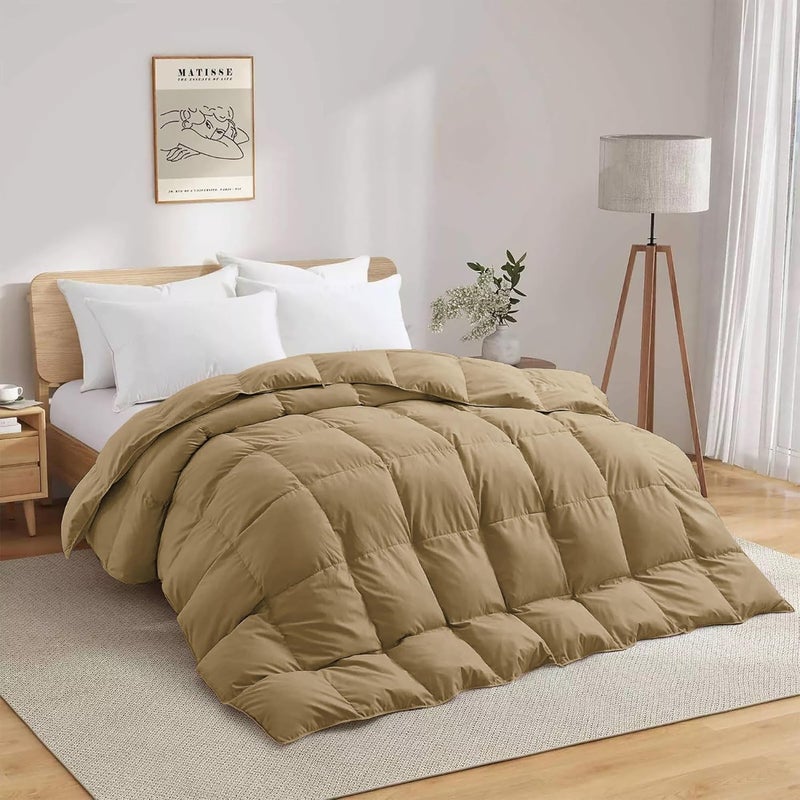 BEDDY FUSION Heavy Winter 600 GSM Comforter Double Bed Size 90X100 600 GSM Microfiber Super Soft Fluffy for Winter ComforterRajaiDuvetBlanket Double Bed Beige Color - Image 2