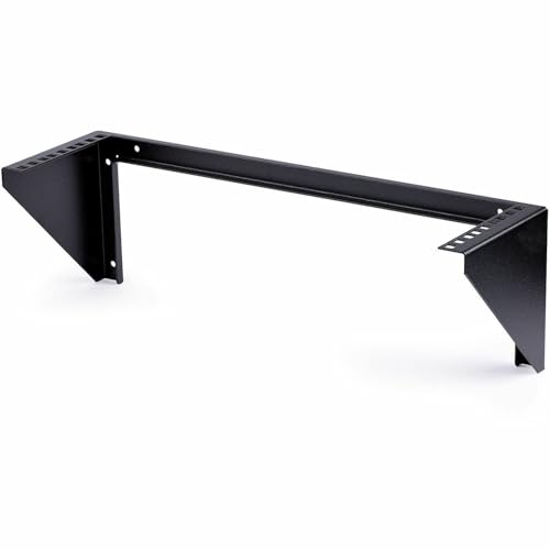 StarTech.com 3U 19" Wall Mount Vertical Rack Bracket, Wall Mount Patch Panel Bracket for Data/AV/IT/Computer Equipment, 3U Rack for Cabinet or Server Room, Supports 150lb (68kg) , TAA (RK319WALLV) - Image 1