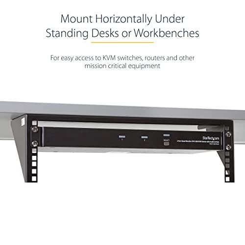 StarTech.com 3U 19" Wall Mount Vertical Rack Bracket, Wall Mount Patch Panel Bracket for Data/AV/IT/Computer Equipment, 3U Rack for Cabinet or Server Room, Supports 150lb (68kg) , TAA (RK319WALLV) - Image 5