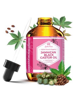 Leven Rose Leven Rose Jamaican Black Castor Seed Oil, Jamaican Black Castor Oil for Hair Growth, 100% Natural, Pure Organic Serum, Scalp Oil Treatment, Skin Soothing 4 oz  - Image 1