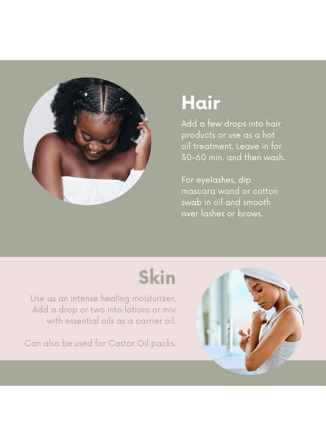 Leven Rose Leven Rose Jamaican Black Castor Seed Oil, Jamaican Black Castor Oil for Hair Growth, 100% Natural, Pure Organic Serum, Scalp Oil Treatment, Skin Soothing 4 oz  - Image 5