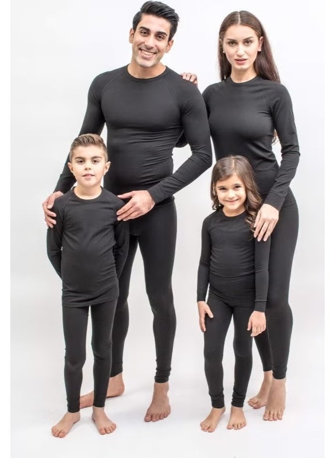 The Don Black Color Boy's Thermal Underwear Bottom - Image 2