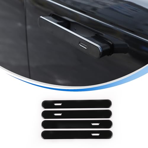 HIRUFAIT Exterior Door Handle Cover Trim Compatible with Land Rover Range Rover SportVogue 2023 2024 Accessories ABS Car Outside Door Handle Protective Cover 4Pcs Glossy Black - Image 1