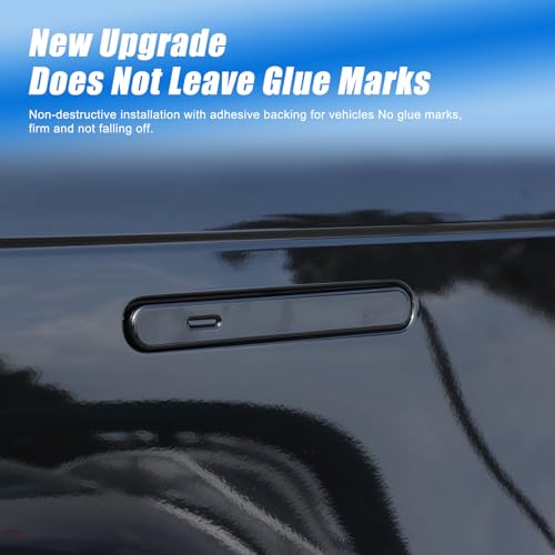 HIRUFAIT Exterior Door Handle Cover Trim Compatible with Land Rover Range Rover SportVogue 2023 2024 Accessories ABS Car Outside Door Handle Protective Cover 4Pcs Glossy Black - Image 3