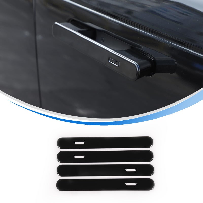 HIRUFAIT Exterior Door Handle Cover Trim Compatible with Land Rover Range Rover SportVogue 2023 2024 Accessories ABS Car Outside Door Handle Protective Cover 4Pcs Glossy Black - Image 2