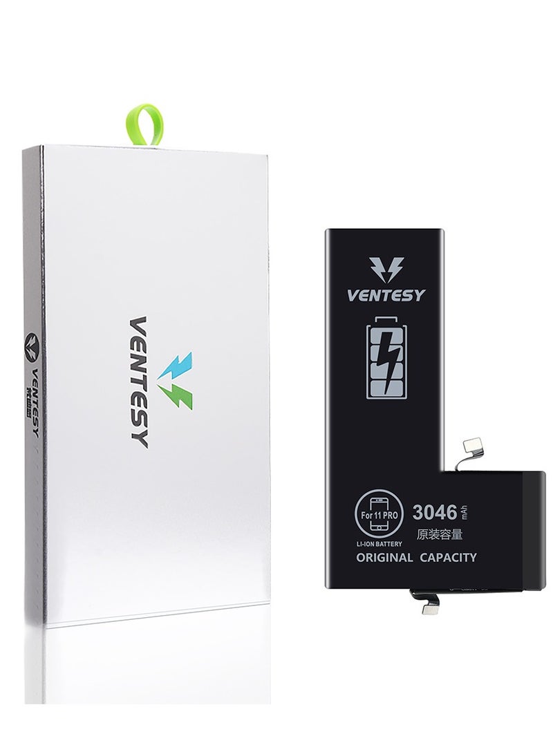 VENTESY Battery for Apple iPhone 11pro Ultra Capacity - Black  - Image 1