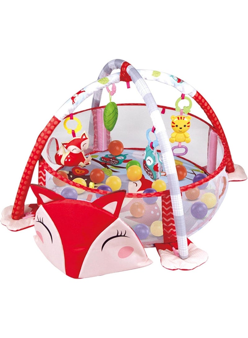 Factory Price Cute Fox Designed Activity Play Gym with Ball Pit - Image 1