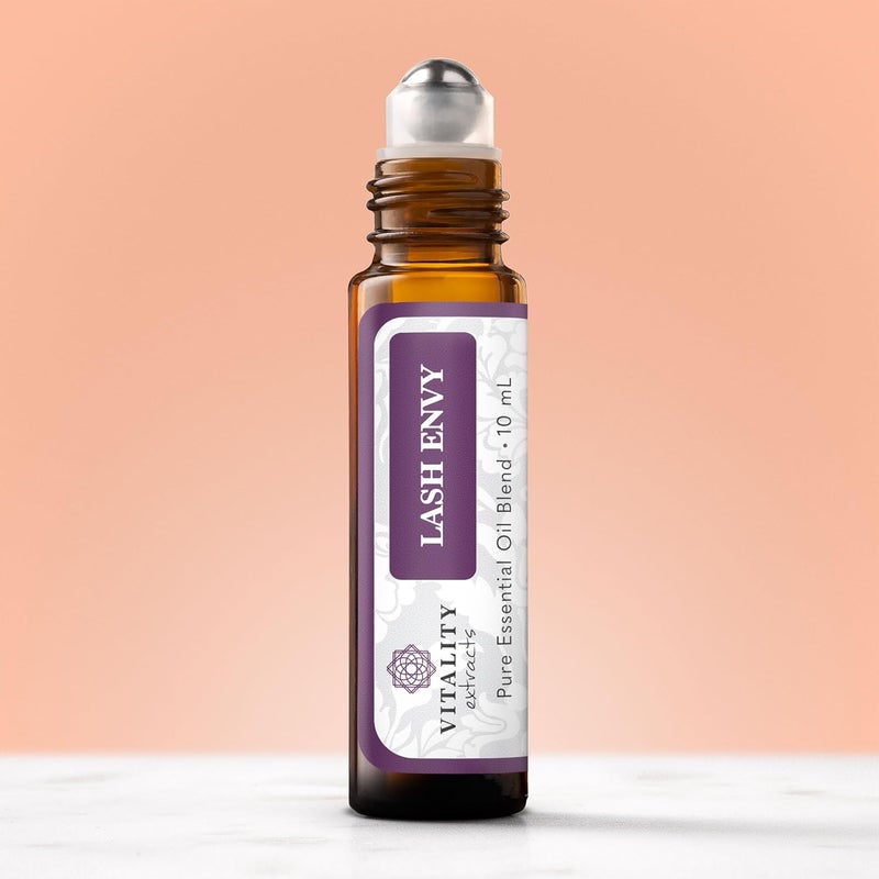 Vitality Extracts Lash Envy RollOn Eyelash Enhancing Serum Essential Oil Blend Castor Oil Thicker Fuller Looking Lashes Fatty Acids - Image 2