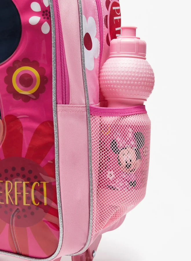 Disney Minnie Mouse Print 4-Piece Trolley Backpack Set