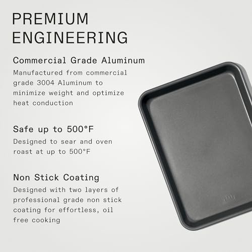 Madein Made In Cookware - Quarter Non Stick Sheet Pan - 3004 Aluminum - Professional Bakeware - Image 3