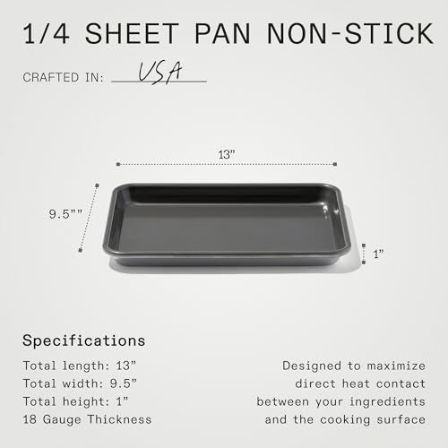 Madein Made In Cookware - Quarter Non Stick Sheet Pan - 3004 Aluminum - Professional Bakeware - Image 5
