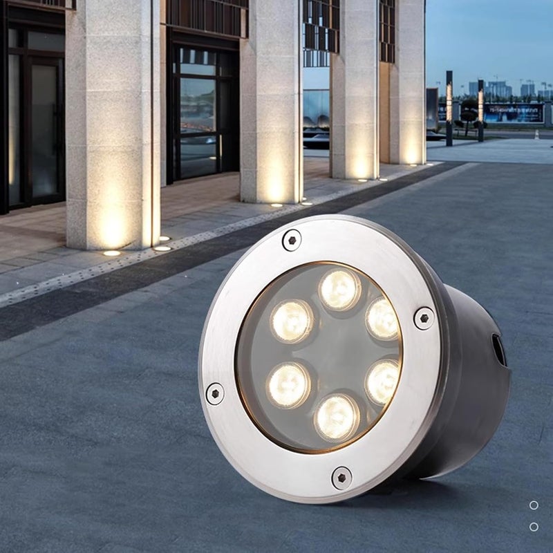 أضواء المناظر الطبيعية الخارجية المدفونة LED بأضواء البئر AC85-110V IP66 مقاومة للماء مدمجة تحت الأرض لممر السيارات والسطح والدرج والحديقة والفناء - Image 1