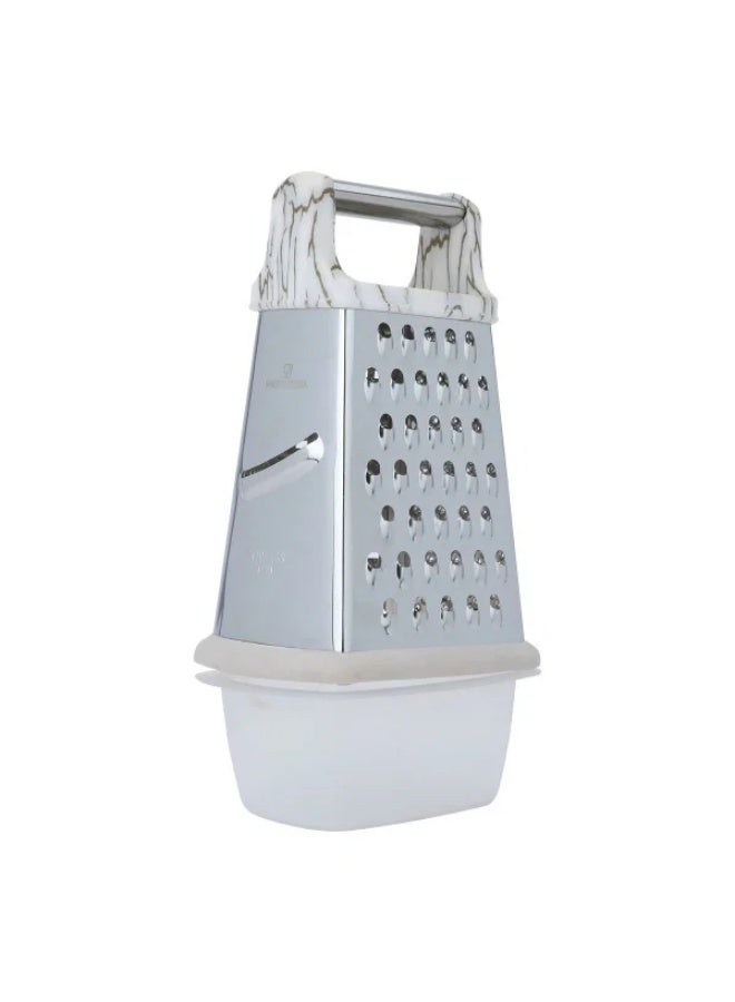 Alsaif grater, 4 sides, plastic handle - silver - Image 3